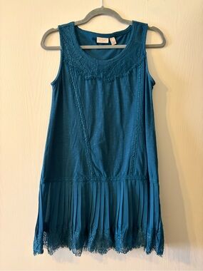 Logo lavish teal tank top